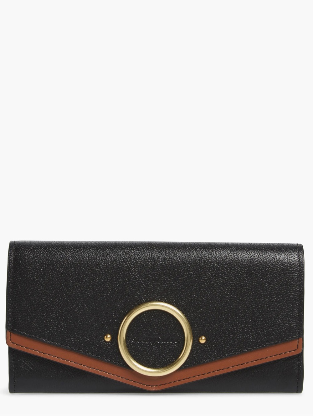 See By Chloe Aura Black and Brown Wallet